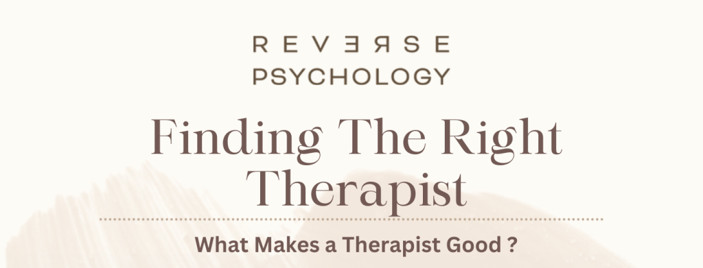 Finding the right therapist